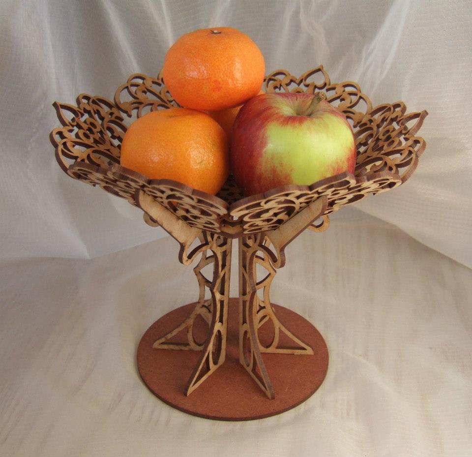 Fretwork fruit bowl or table centrepiece